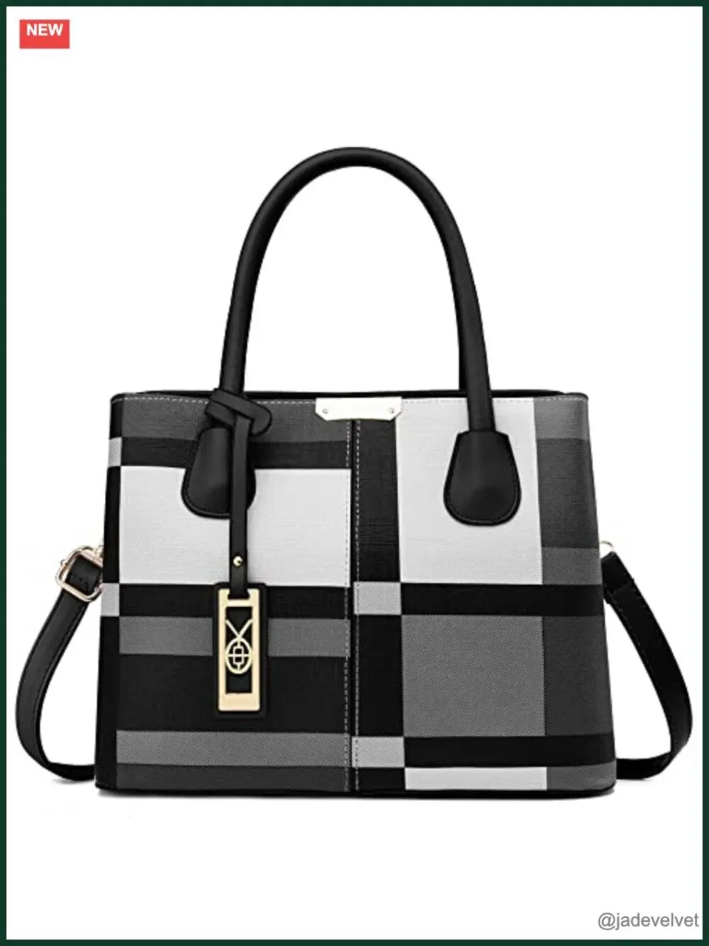 PU Leather Top Handle Satchel Tote Shoulder Bag Crossbody Purse